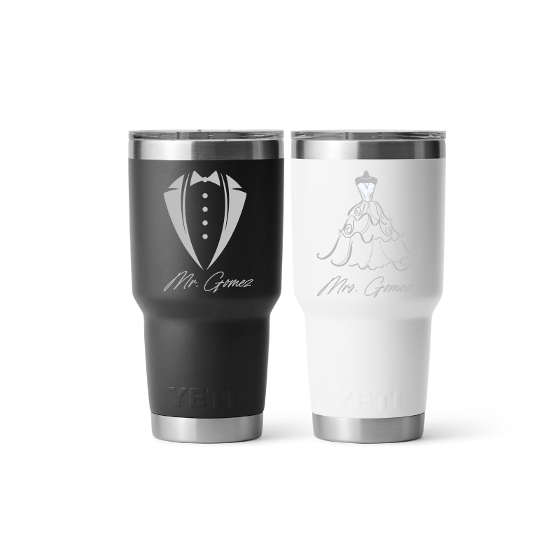Bundle Novios 2 Yeti 30 oz Replica | Grabado laser
