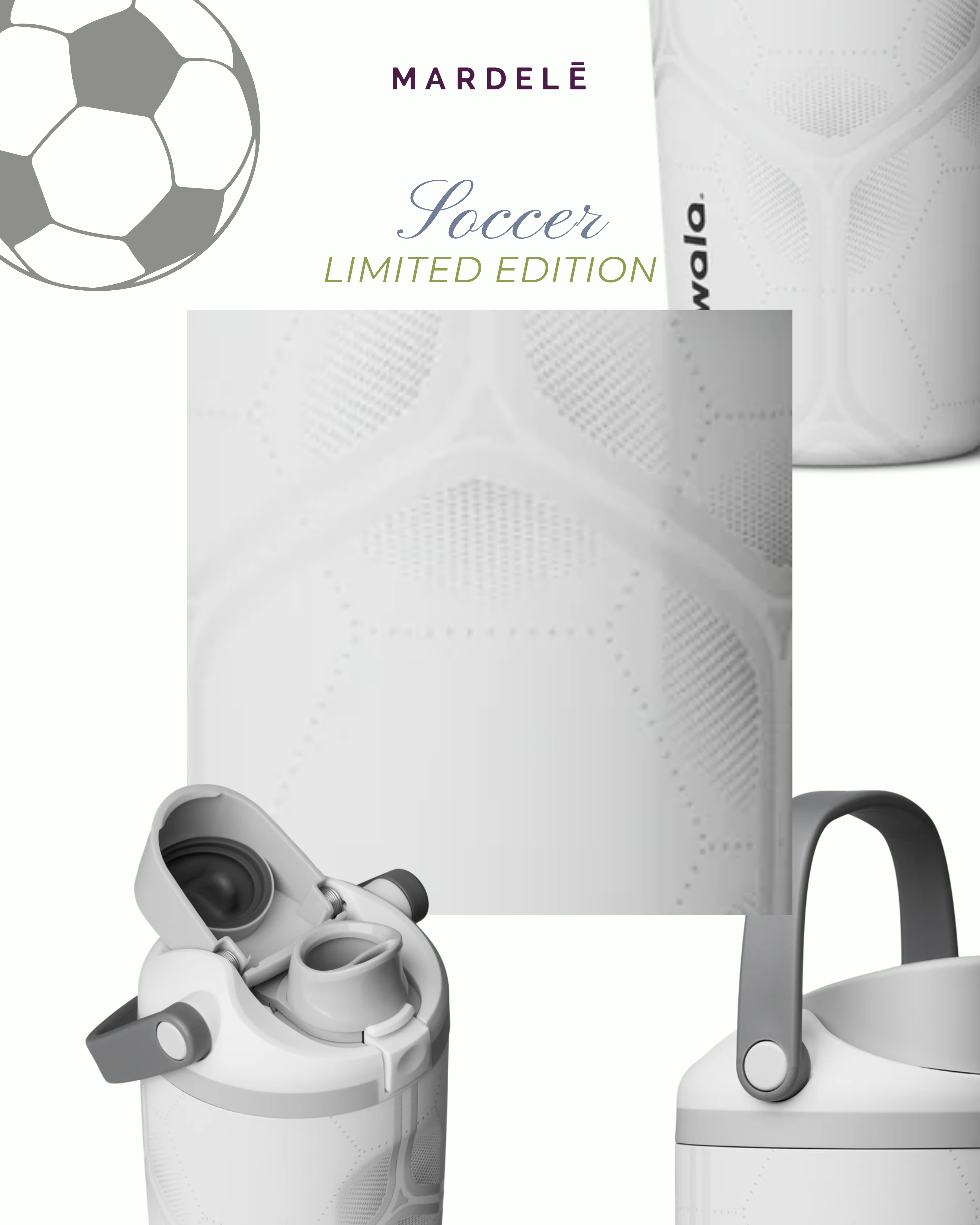 Owala FreeSip Sway 30 oz Soccer Bottles | GOAL! Special Edition