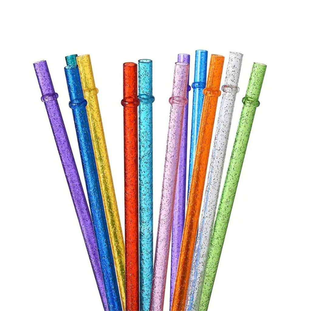 Popote con glitter 28cm