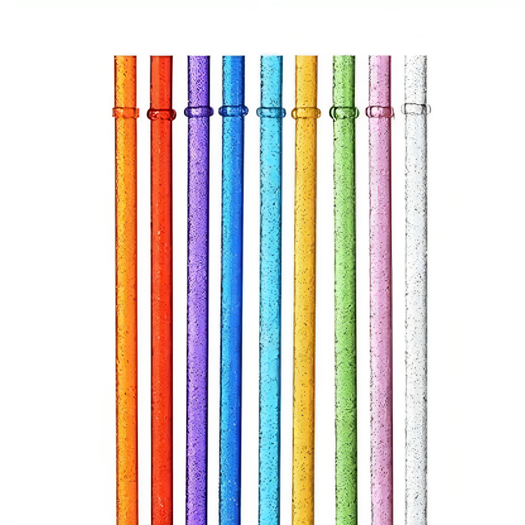 Popote con glitter 28cm
