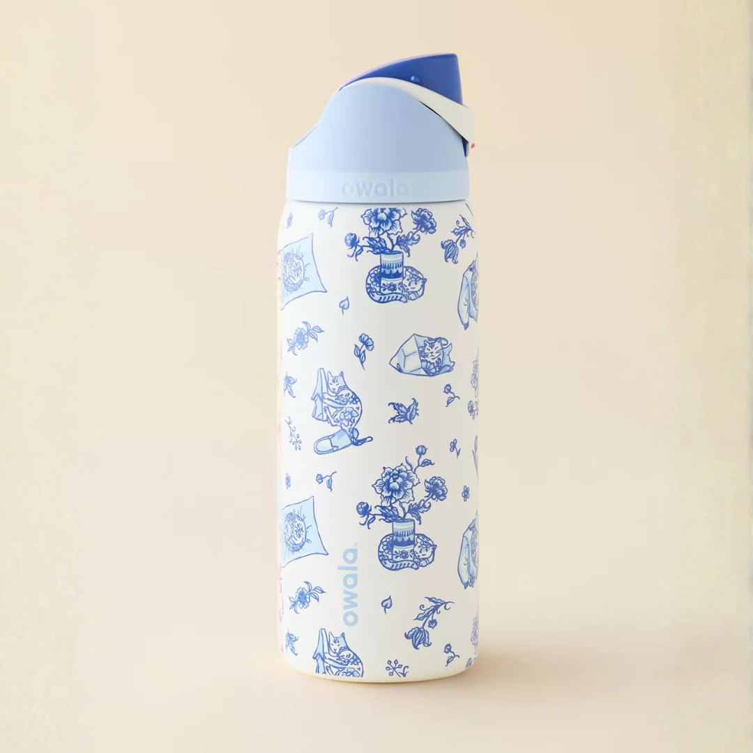 Owala FreeSip 32 oz | Delft Cat Original