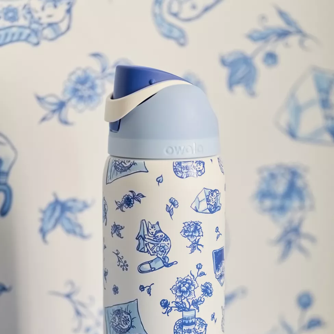 Owala FreeSip 32 oz | Delft Cat Original