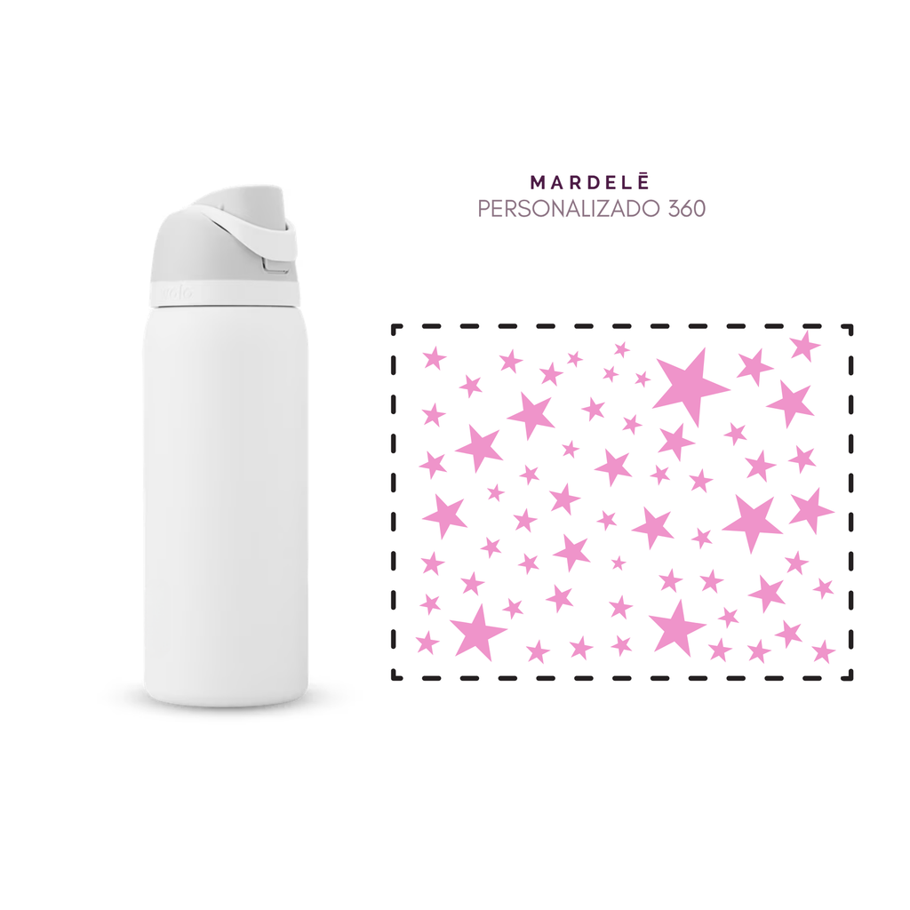 Tu Nombre + Estrellas 360° - Plantilla de Stickers UV | Resistentes 2–4 Años • Waterproof & Duraderos