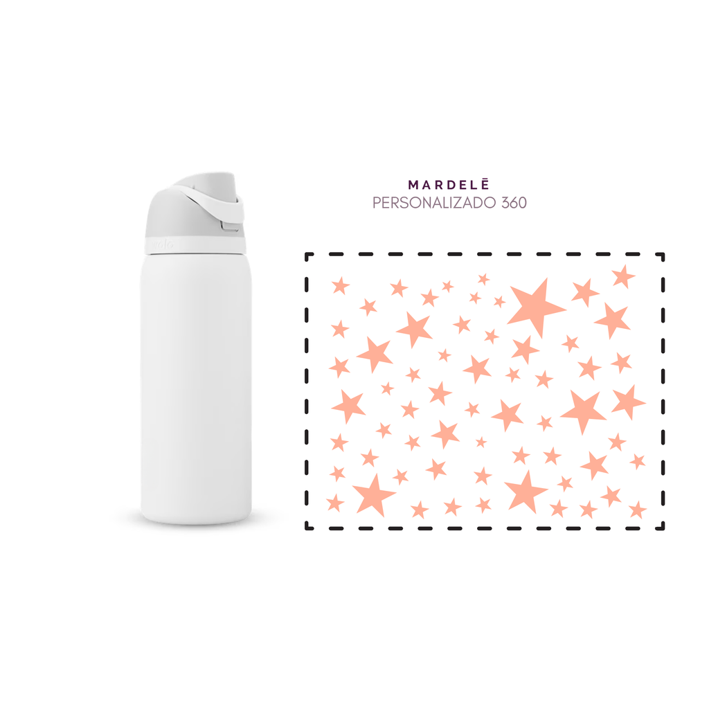 Tu Nombre + Estrellas 360° - Plantilla de Stickers UV | Resistentes 2–4 Años • Waterproof & Duraderos
