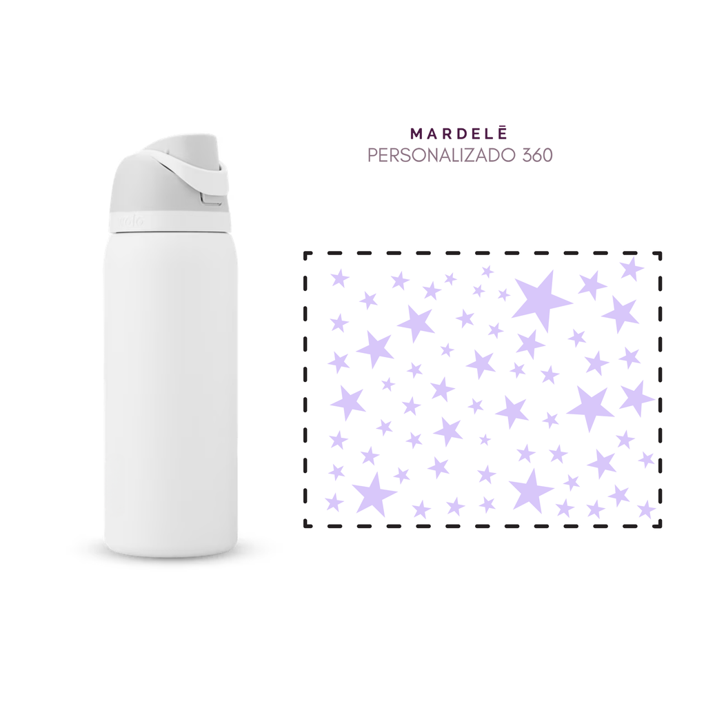 Tu Nombre + Estrellas 360° - Plantilla de Stickers UV | Resistentes 2–4 Años • Waterproof & Duraderos