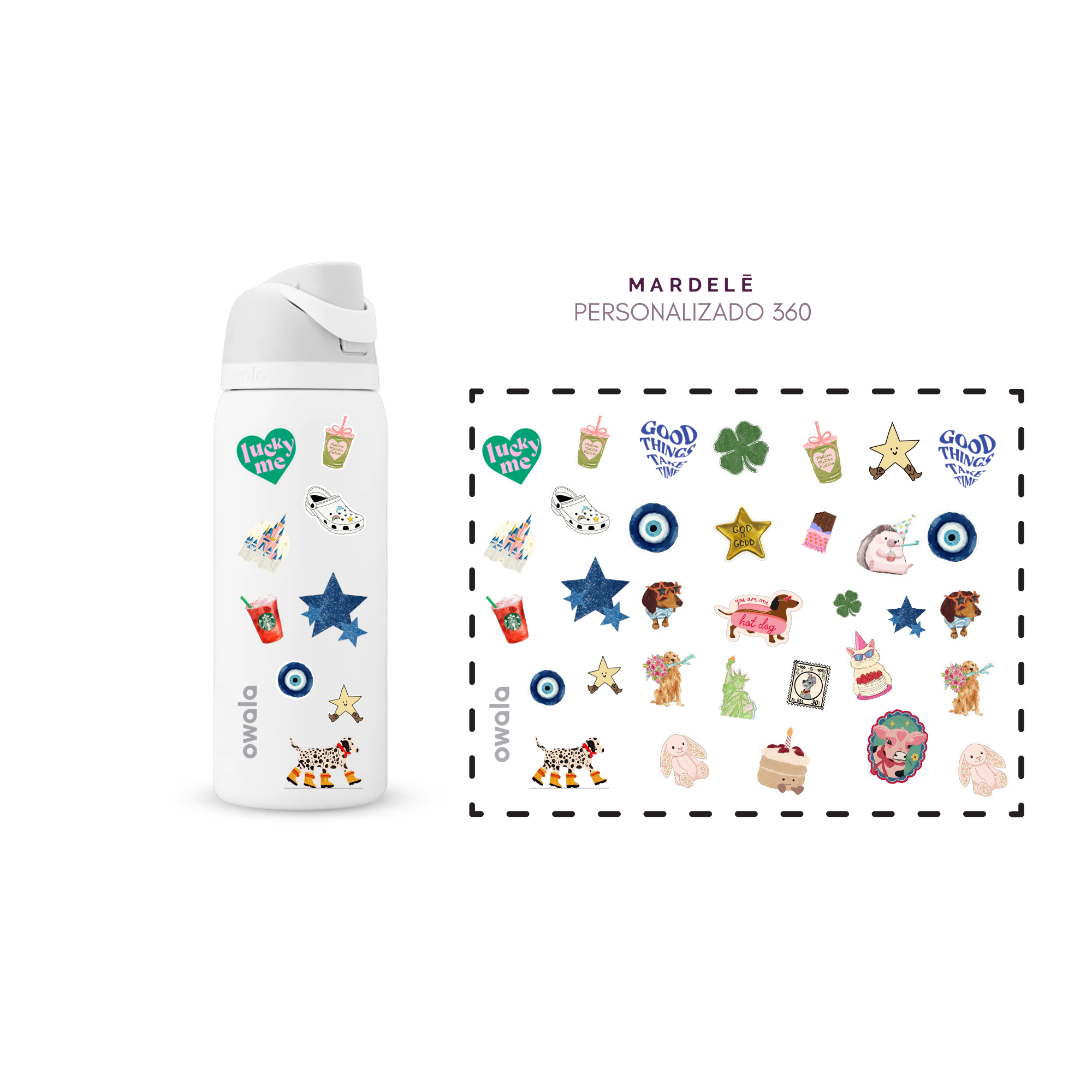 Plantilla de Stickers UV Mardelē | Resistentes 2–4 Años • Waterproof & Duraderos