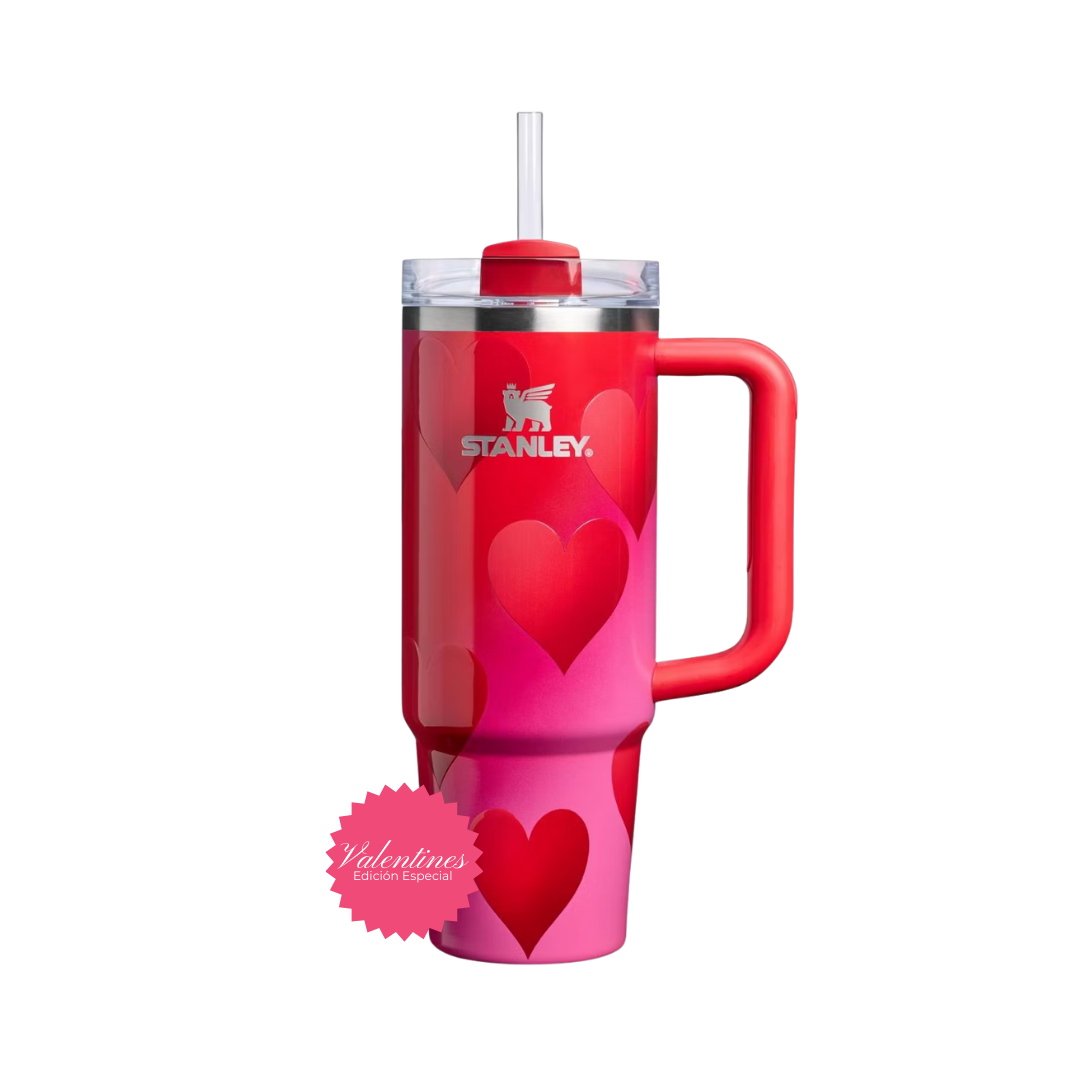 Stanley 30 oz The Quencher H2.0 FlowState Tumbler - | Valentine’s Edition Original (Llega 18 de Enero)