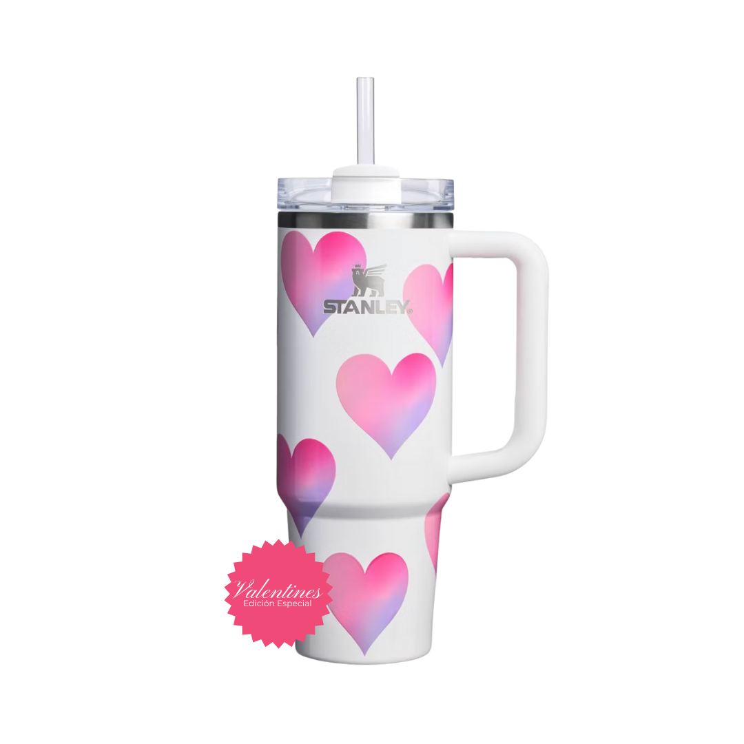 Stanley 30 oz The Quencher H2.0 FlowState Tumbler - | Valentine’s Edition Original (Llega 18 de Enero)