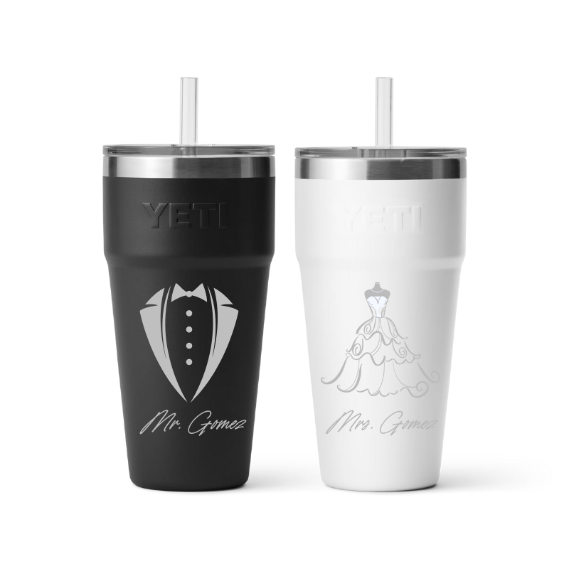 Bundle Novios 2 Yeti 26 oz Stackable Cup Original laser