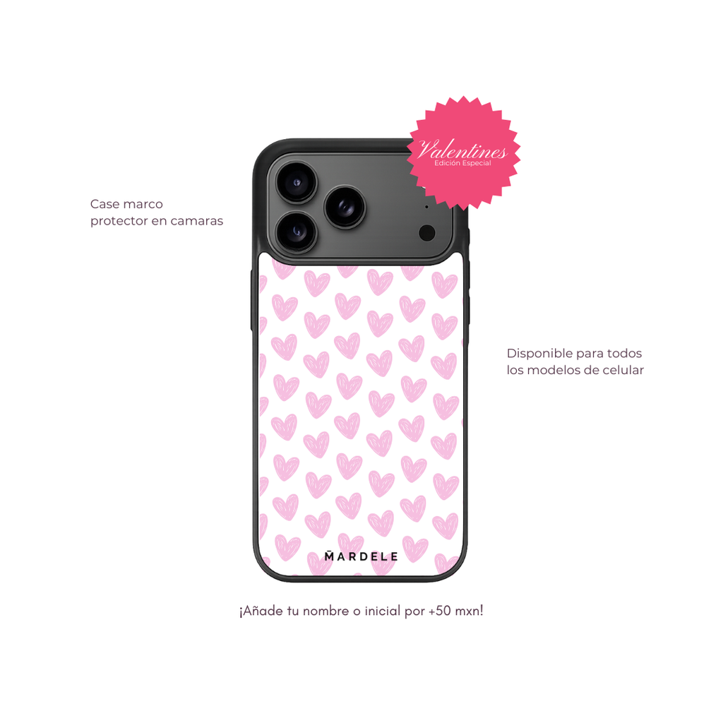 Lovely Sketch Hearts | Valentine’s Case