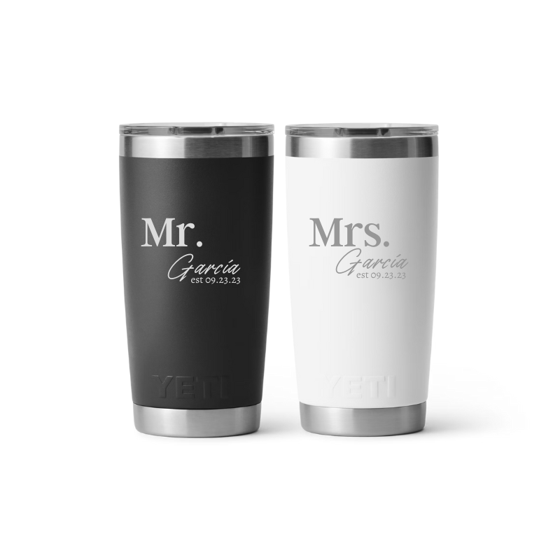 Bundle Novios 2 Yeti 20 oz Replica | Grabado laser