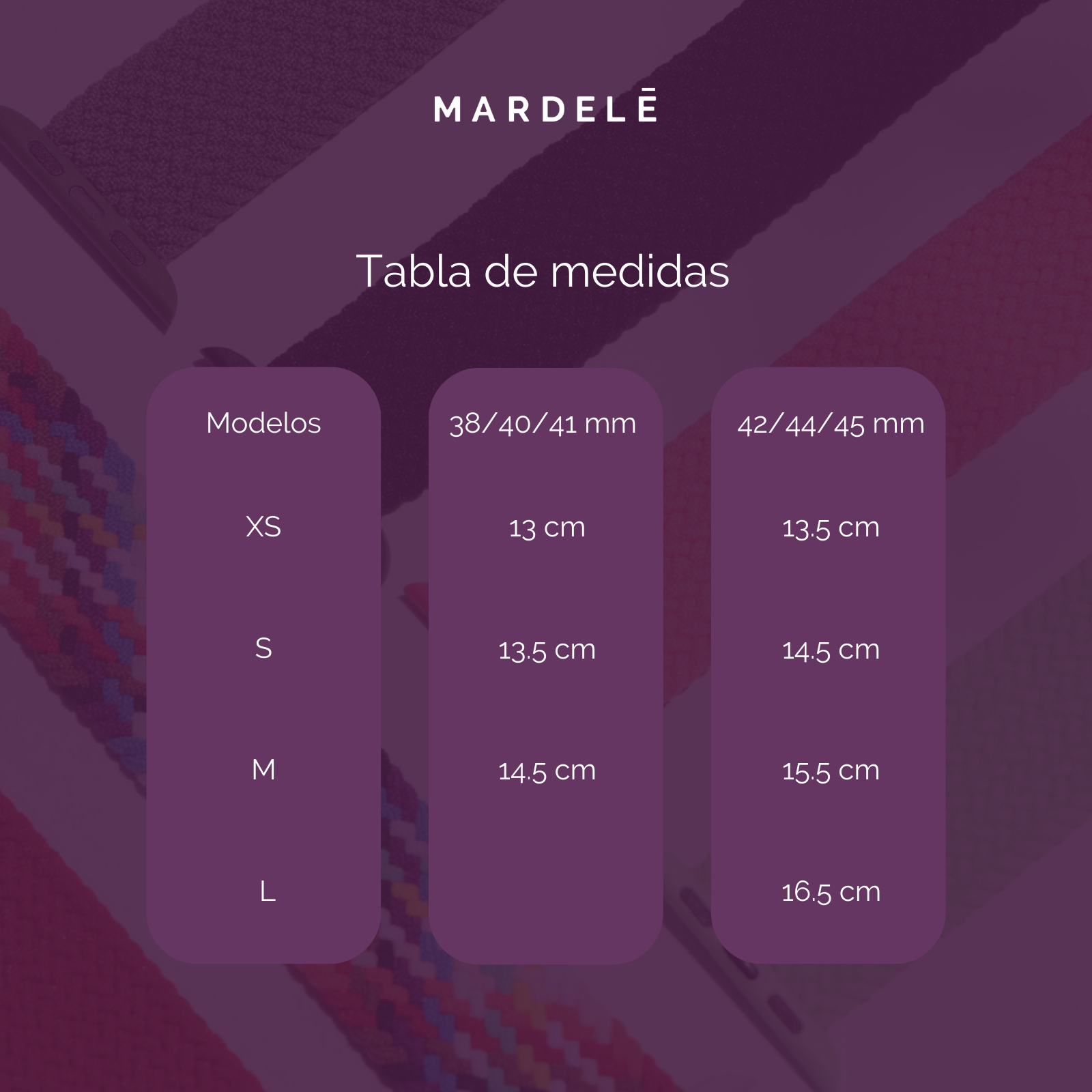 Correas uniloop trenzada para Apple Watch Mardel mx